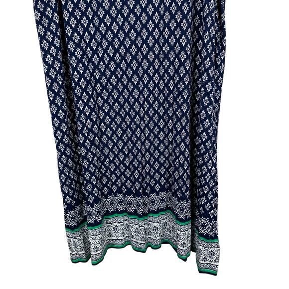 New Liz Claiborne Maxi Skirt Blue Stretchy Elastic Waist Women's PXXL XXL Petite - Picture 3 of 7